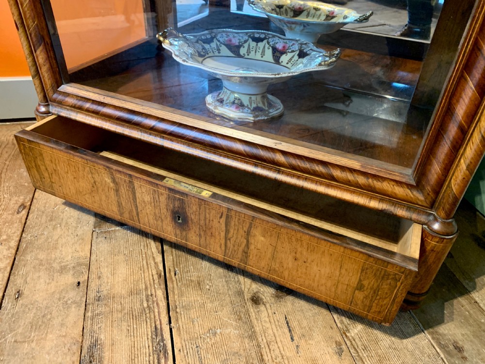 Exceptional Quality Inlaid Rosewood Display Cabinet  View VII