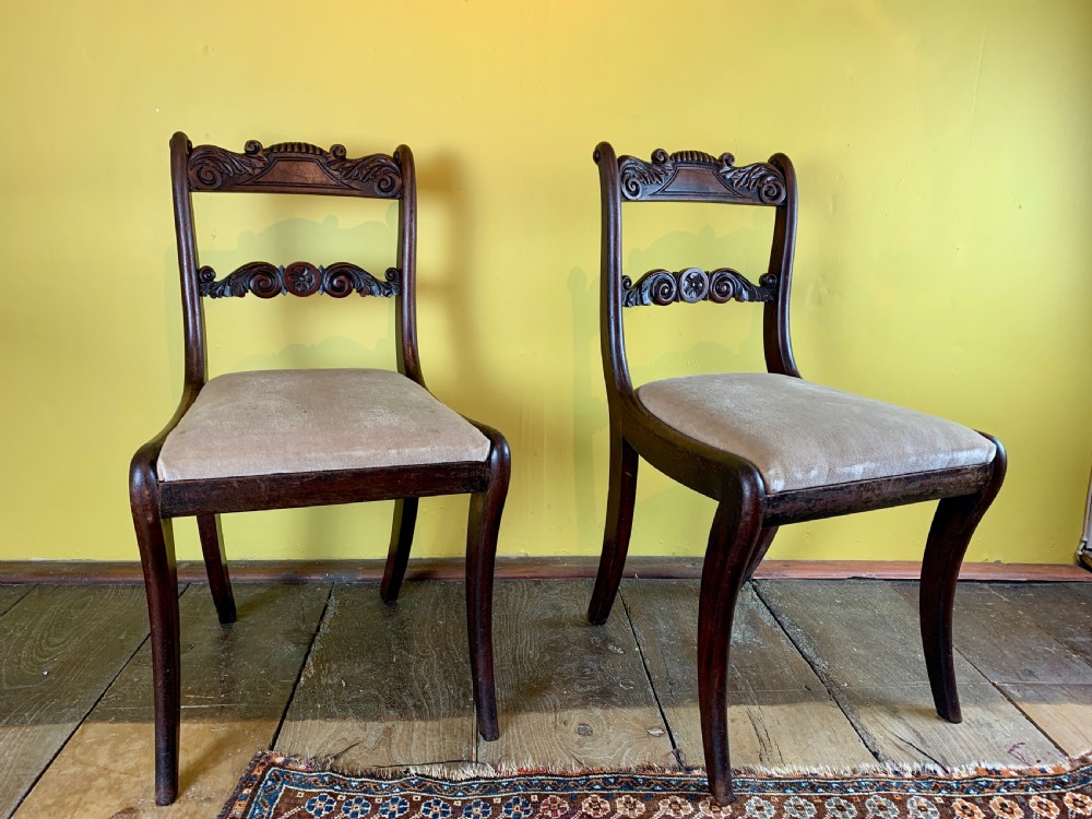 Set of Four Regency Mahogany Dining Chairs View III