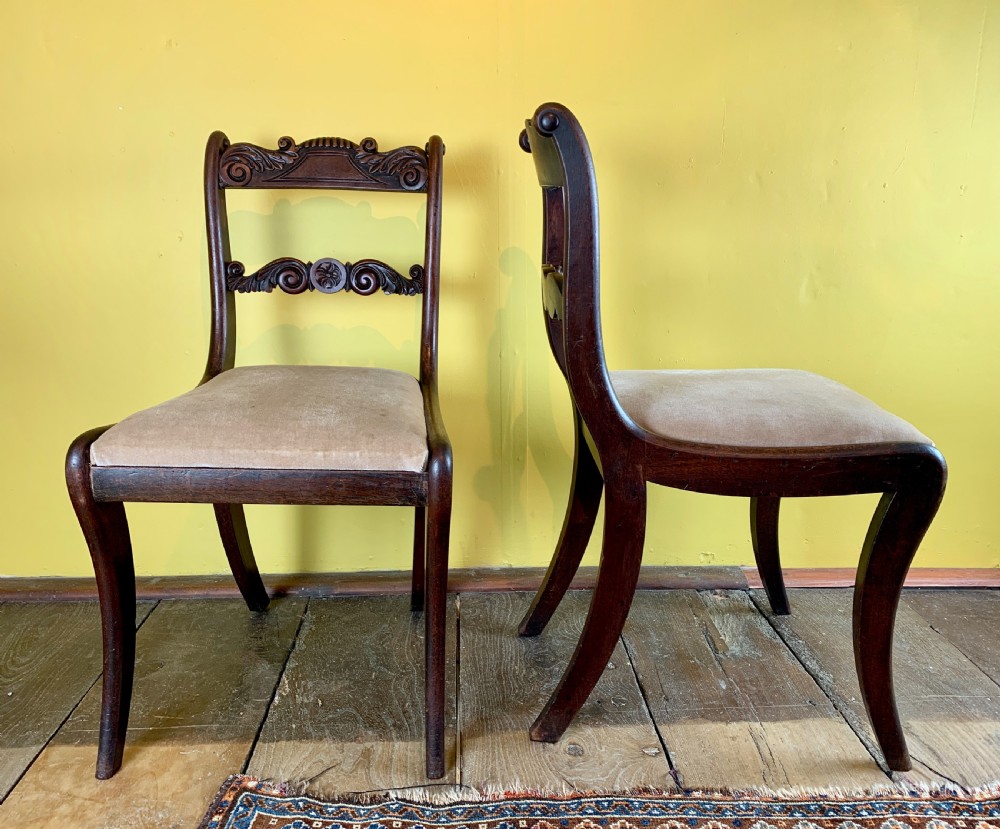 Set of Four Regency Mahogany Dining Chairs View IV