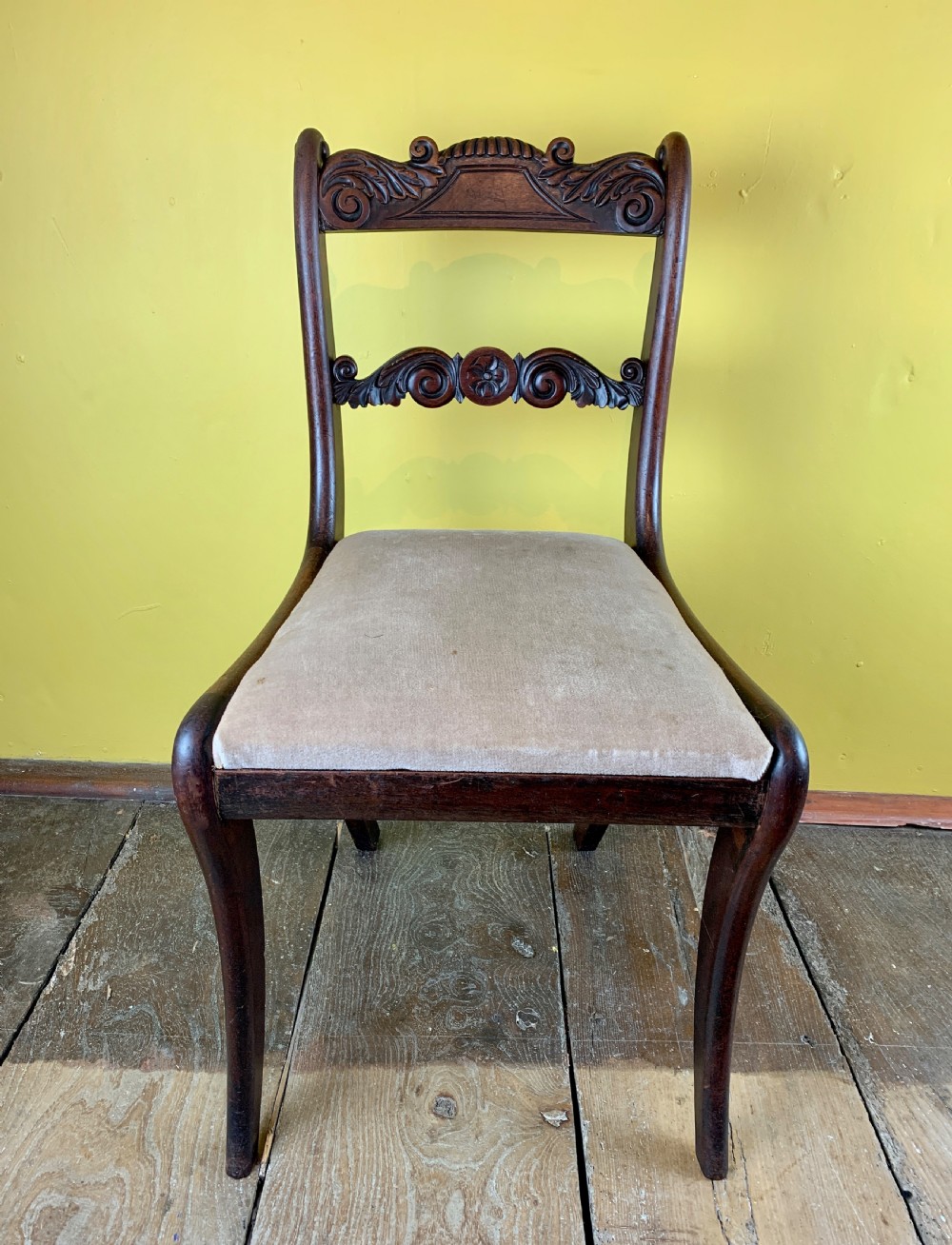 Set of Four Regency Mahogany Dining Chairs View V