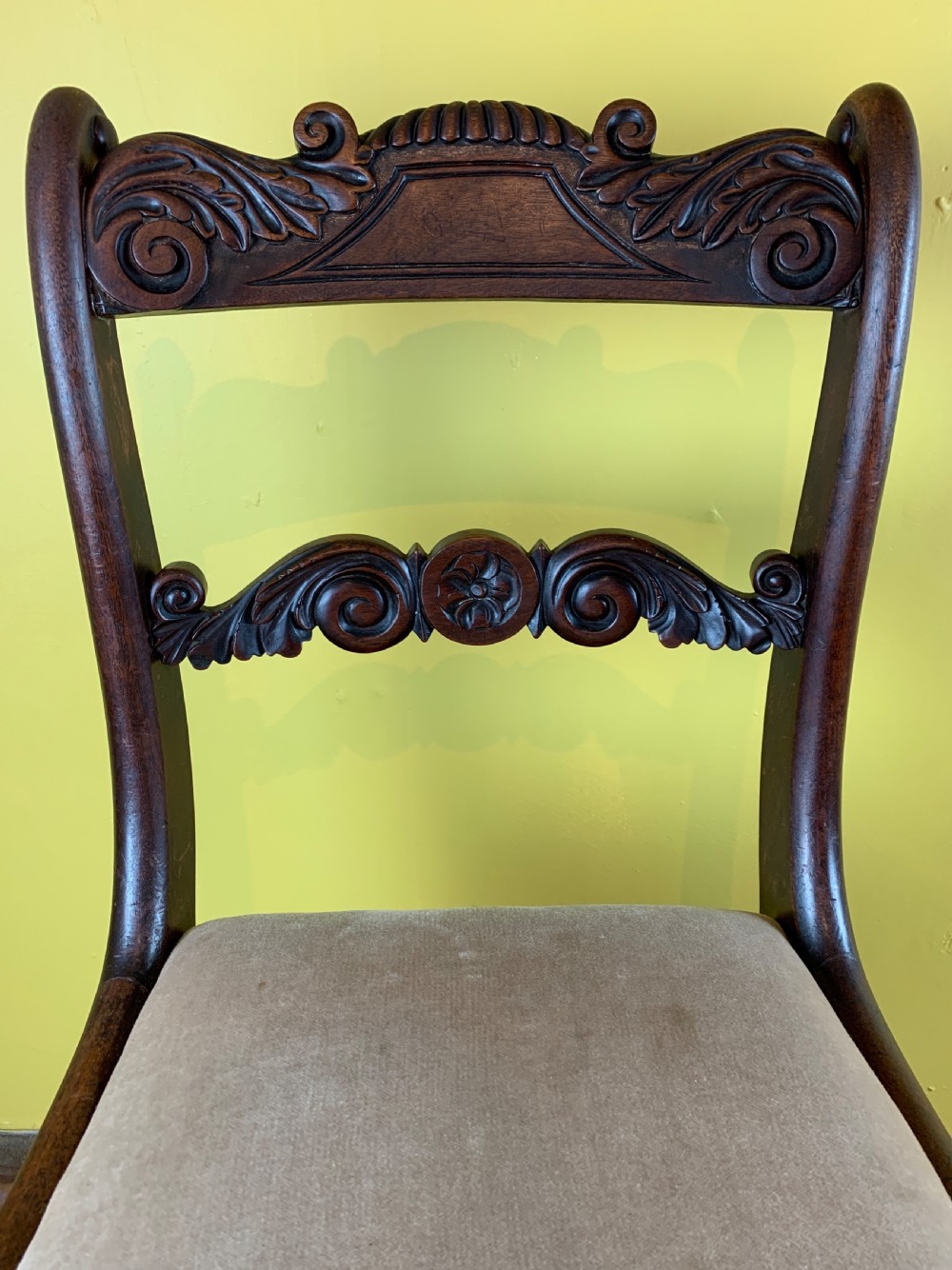 Set of Four Regency Mahogany Dining Chairs View VI