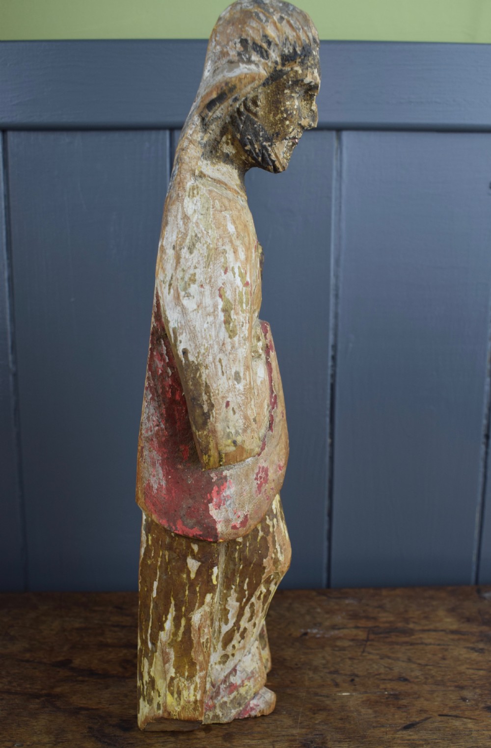 Spanish Colonial Carved Devotional Figure of Christ View V