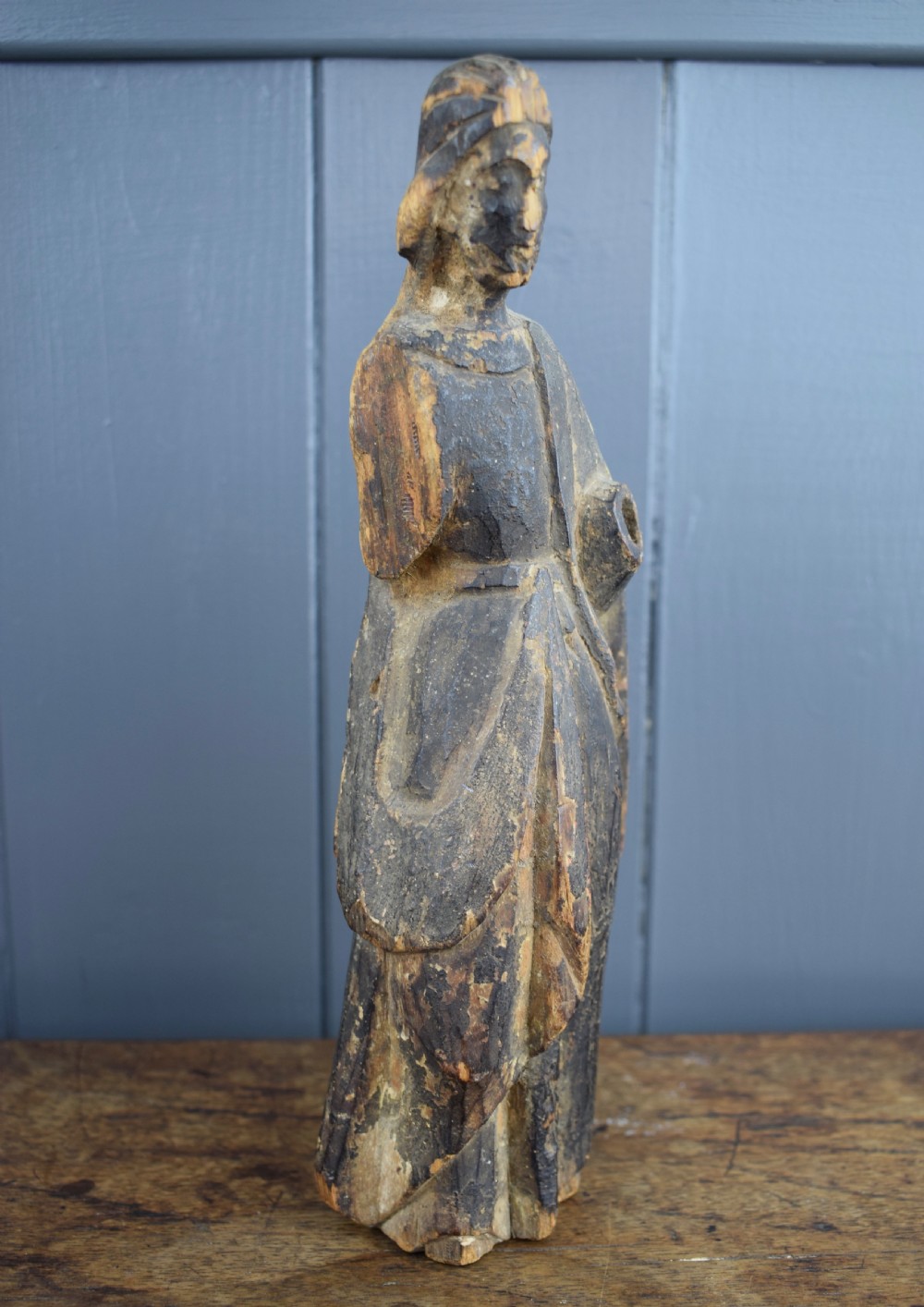 Spanish Colonial carved wood devotional figure of christ View II