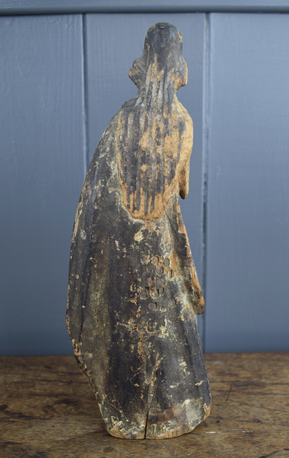 Spanish Colonial carved wood devotional figure of christ View IV