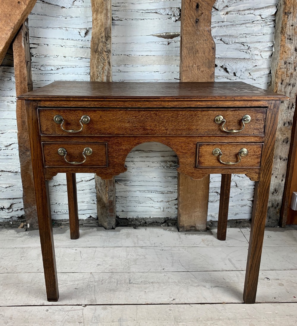 Georgian oak lowboy  View II