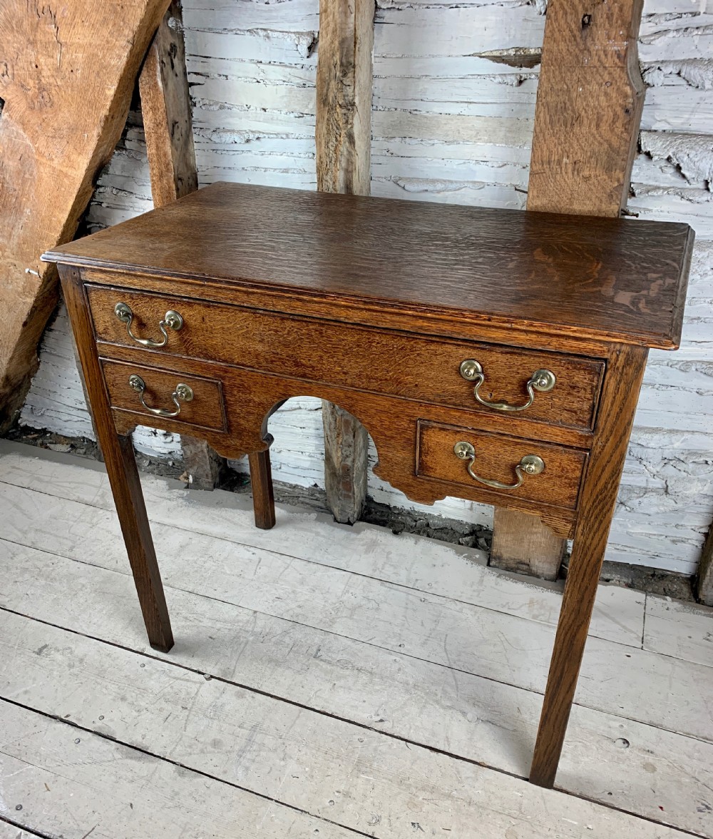 Georgian oak lowboy  View III