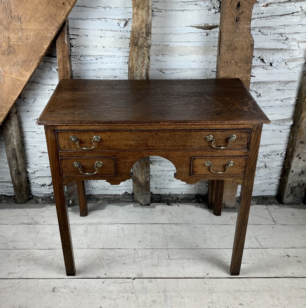 Georgian oak lowboy  View V