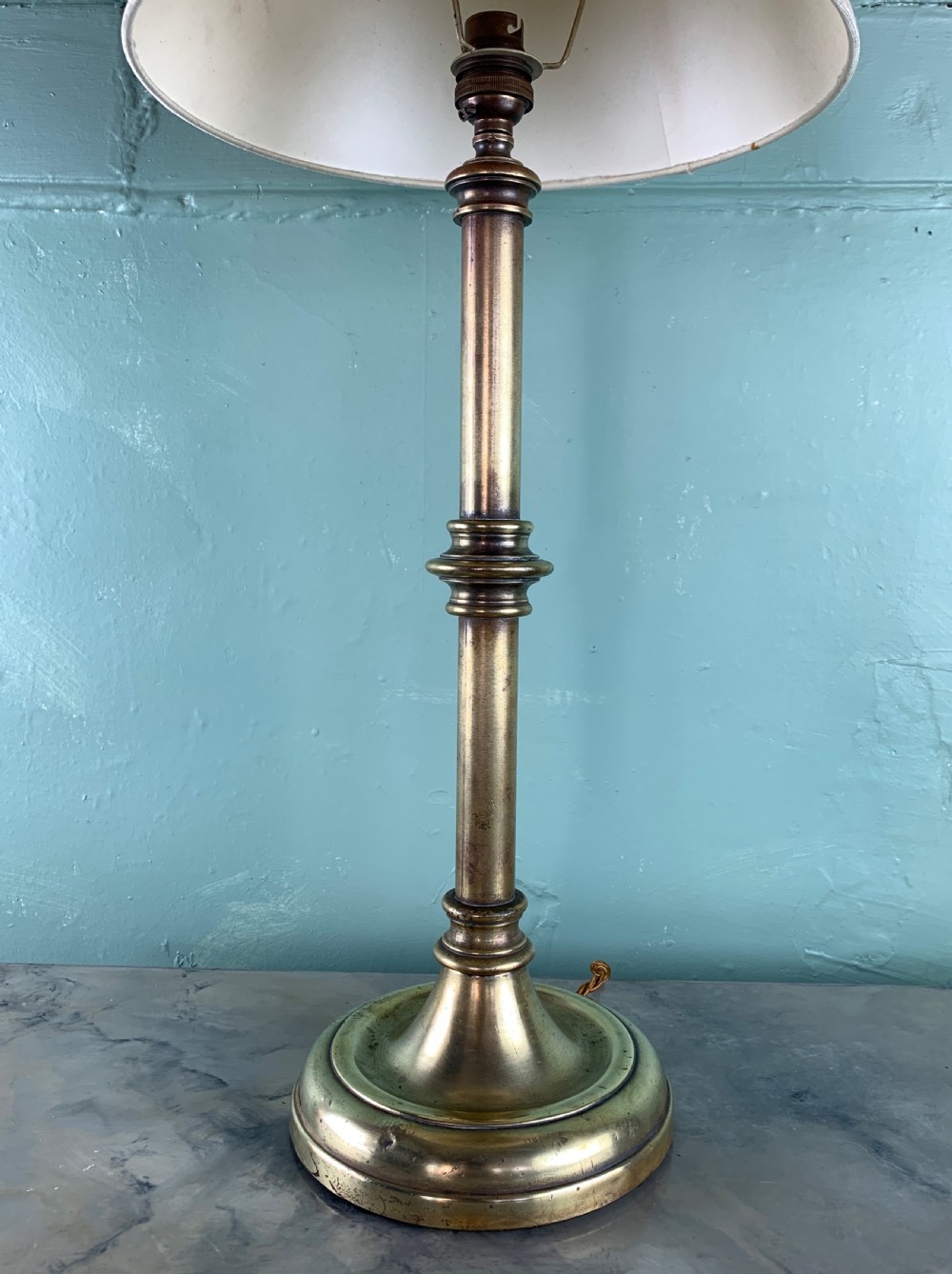 Antique GEC brass desk lamp View II