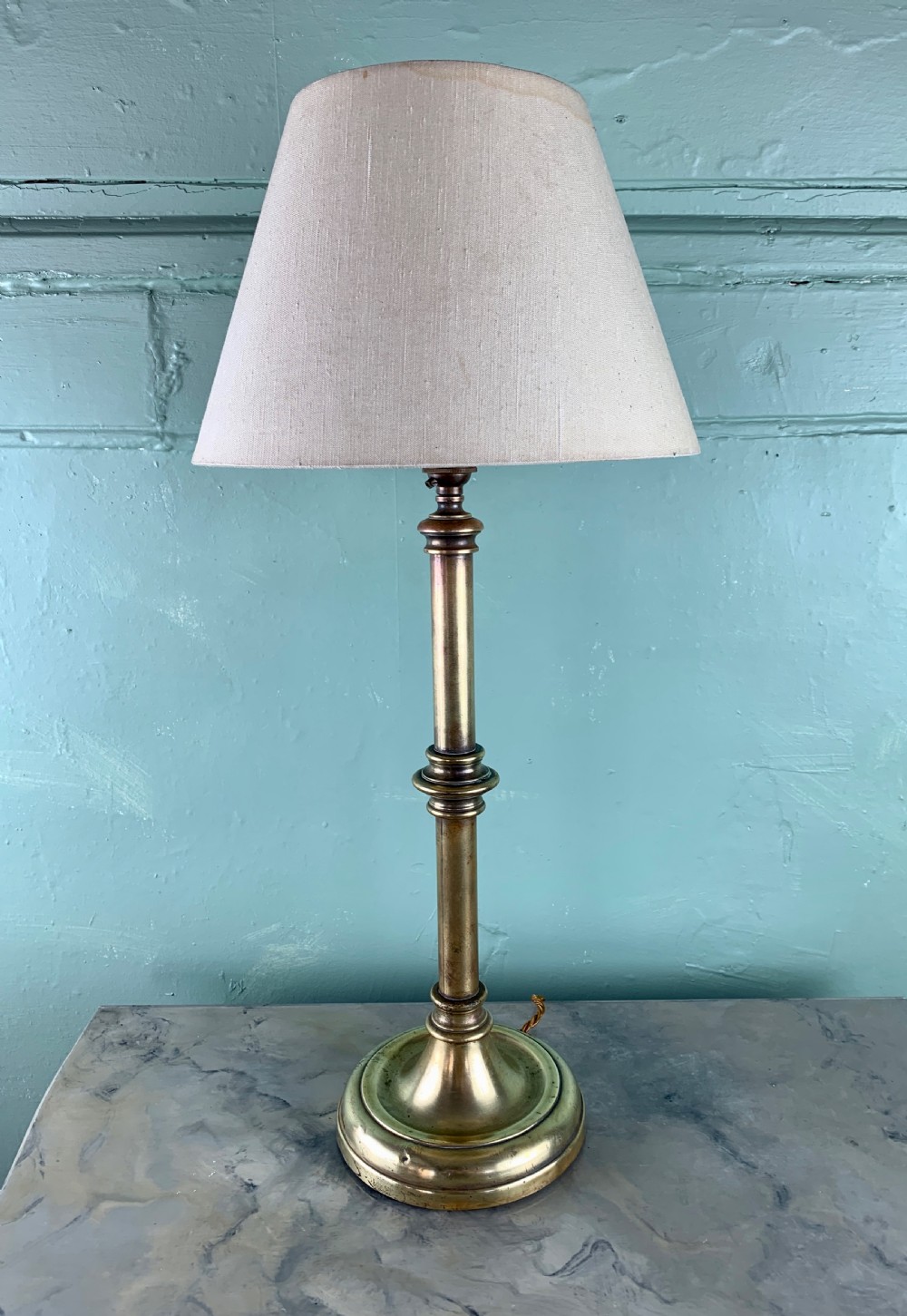 Antique GEC brass desk lamp View III