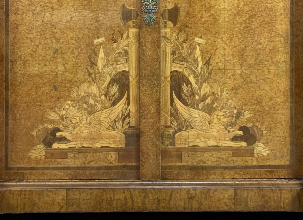 Victor Epeaux Paris, exhibition quality ormolu mounted marquetry thuya wood armoire View XX