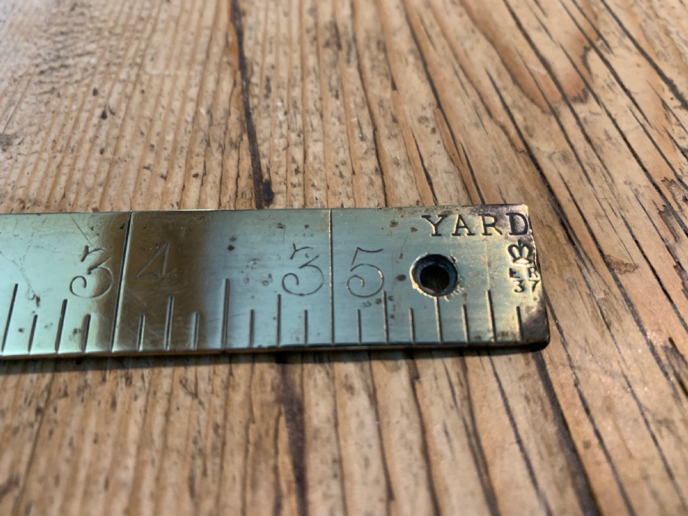 A Brass Draper's Yard Rule by James Chesterman & Co View III