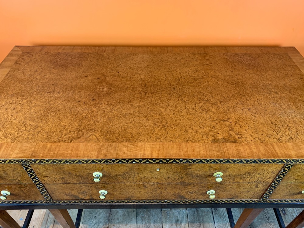 Bath Cabinet Makers Art Deco inlaid burl amboyna sideboard / console View XIII