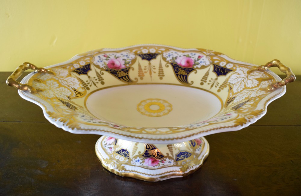 John Yates rose painted porcelain dessert service circa 1830 View IV
