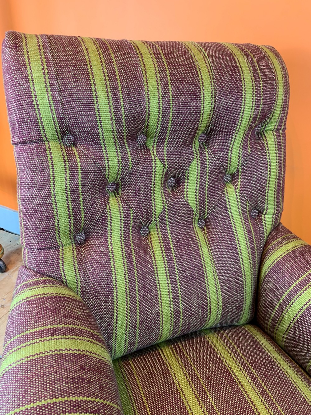 Large Victorian Howard style armchair by Cornelius V Smith View IV