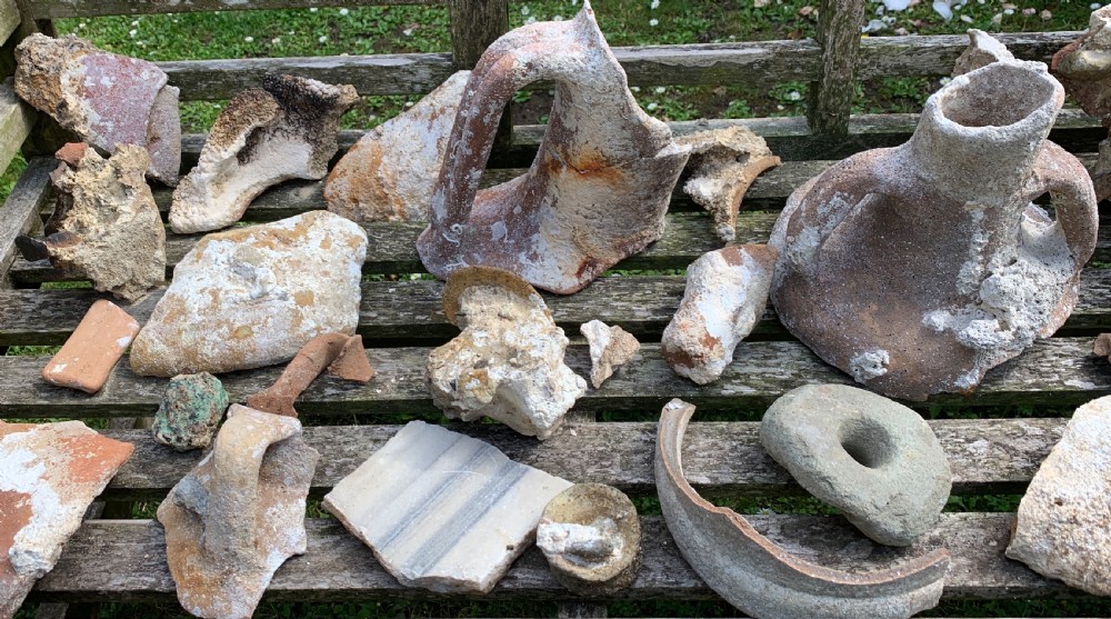 Large Collection of Ancient Greek & Roman Shipwreck Pottery View III