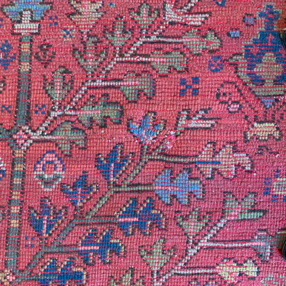Large Antique Ushak Willow Tree Carpet View IX