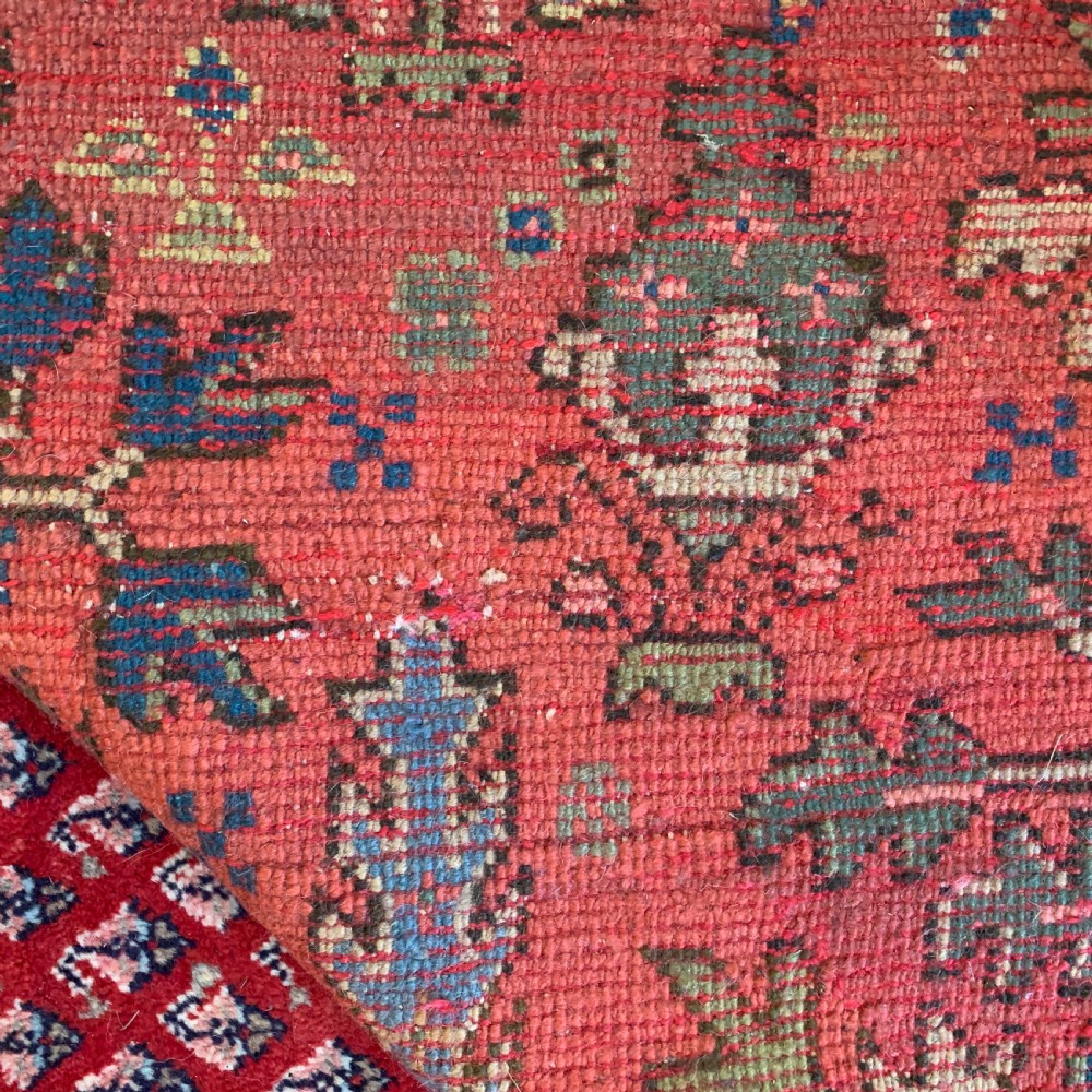 Large Antique Ushak Willow Tree Carpet View X
