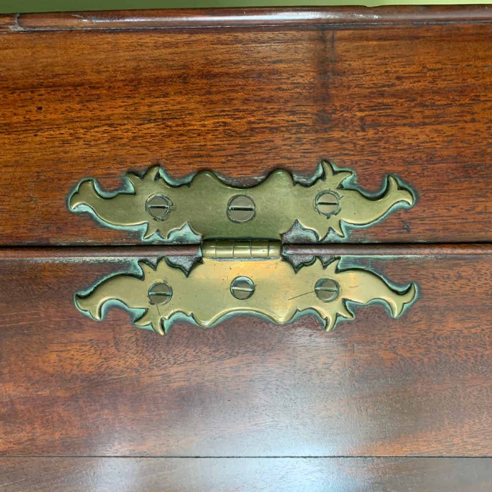 Georgian mahogany wall hanging bow front corner cupboard View VI