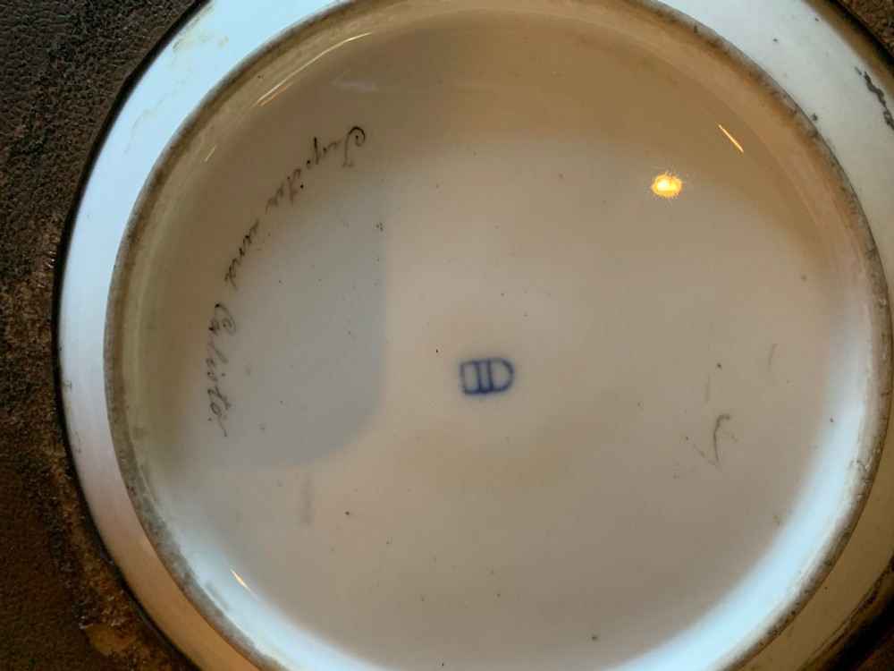 Vienna porcelain cabinet plate depicting Jupiter & Calisto signed F. Geller View V