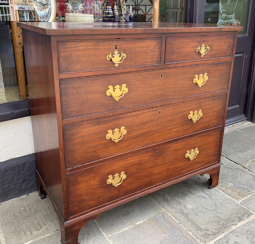 Antique Georgian mahogany chest of drawers View II