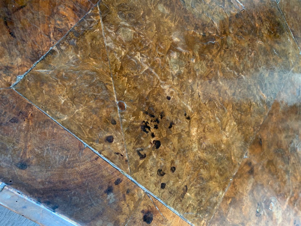 Georgian Burr Walnut Lowboy Side Table circa 1740 View X