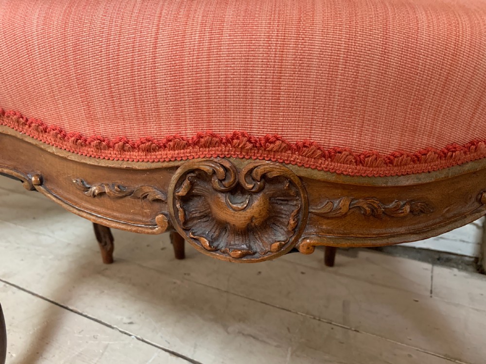Pair of French Louis XV style fauteuil open armchairs View VI