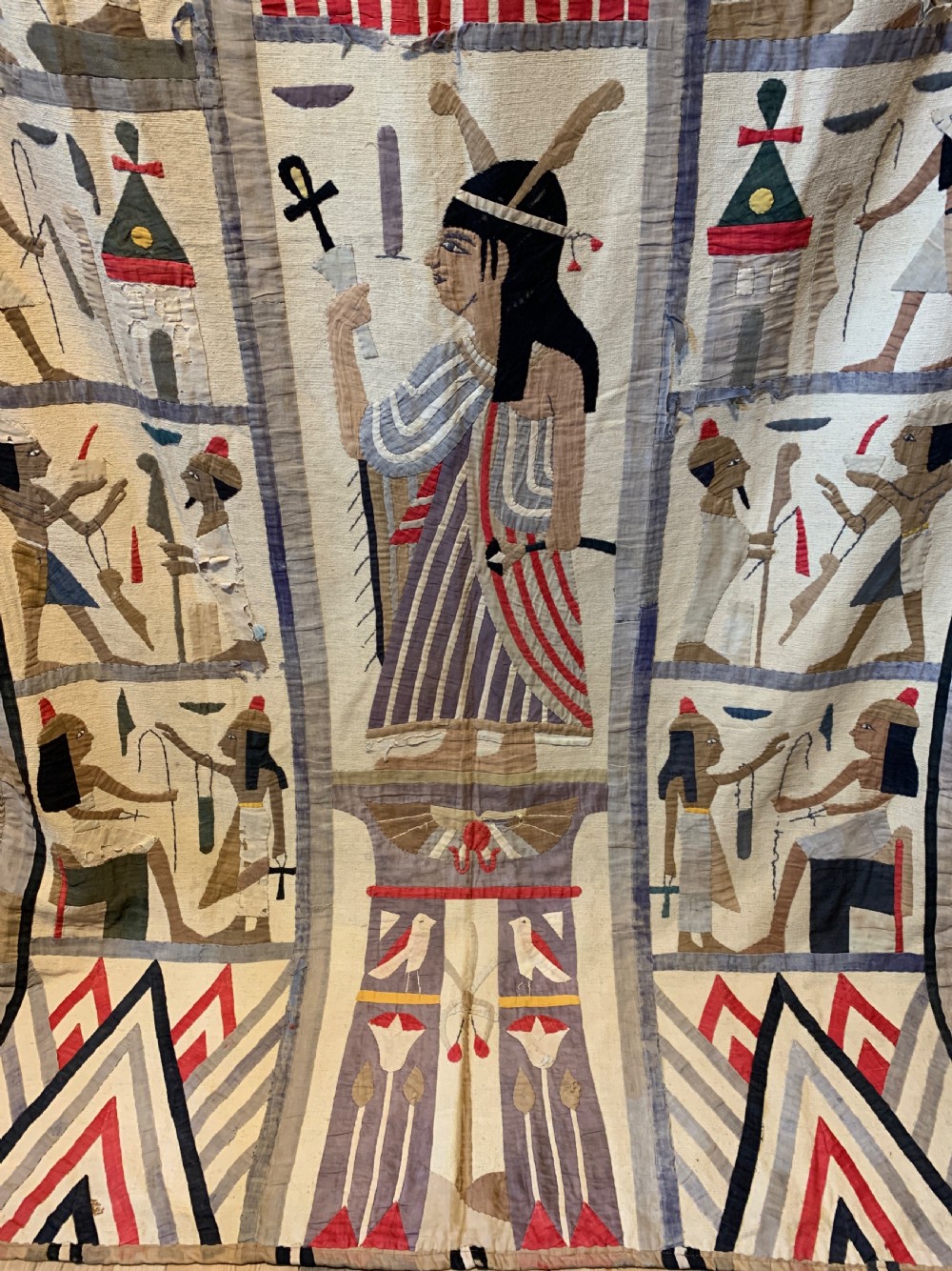 Egyptian Cotton Applique Textile Wall Hanging  View II