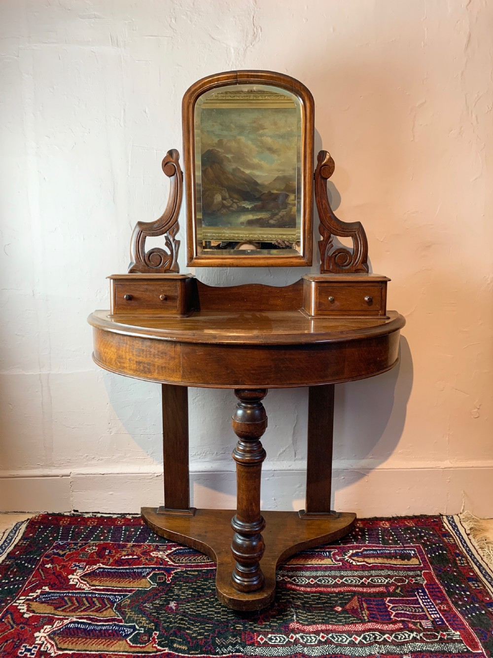 Small Victorian mahogany duchess dressing table View II