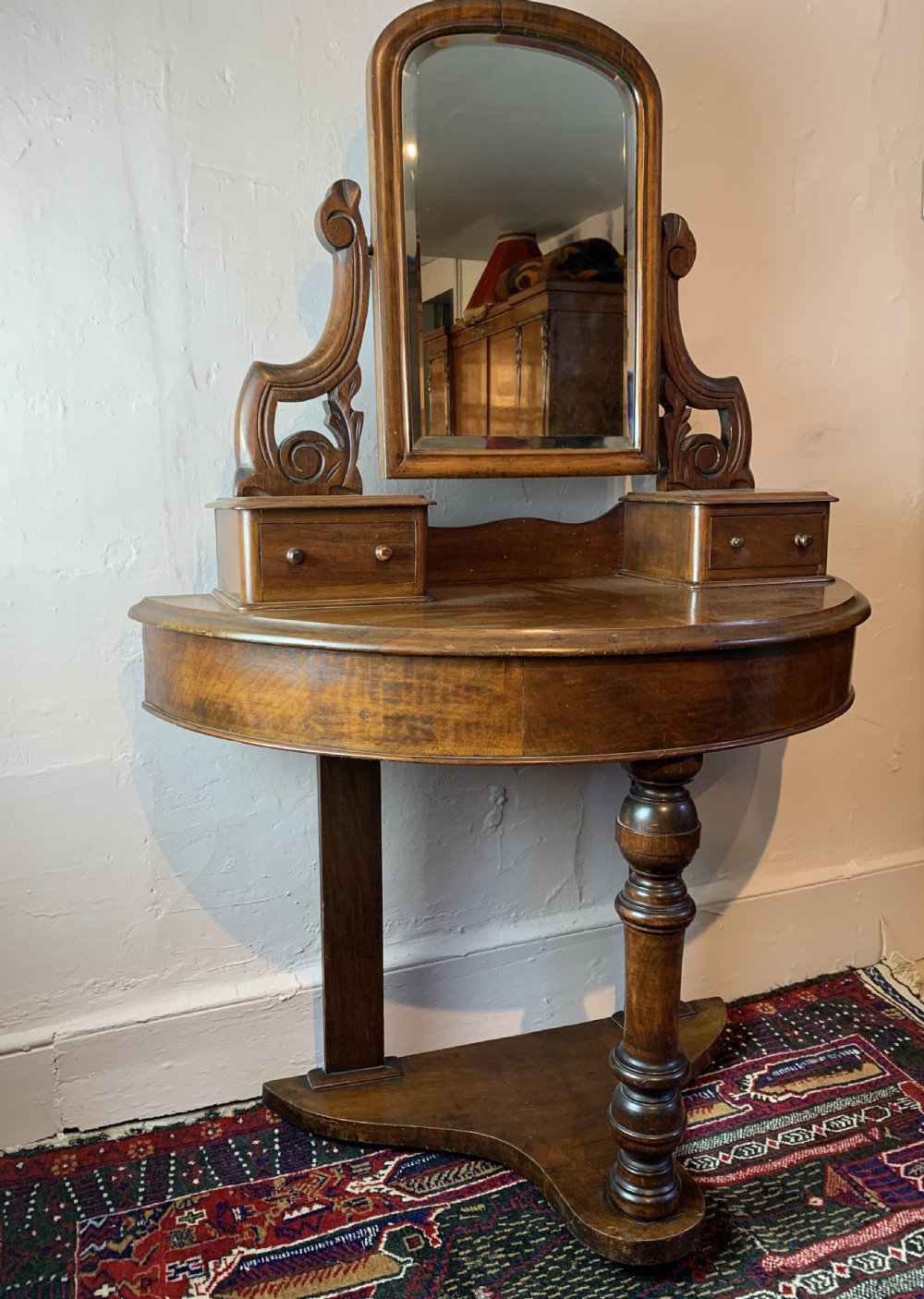 Small Victorian mahogany duchess dressing table View IV