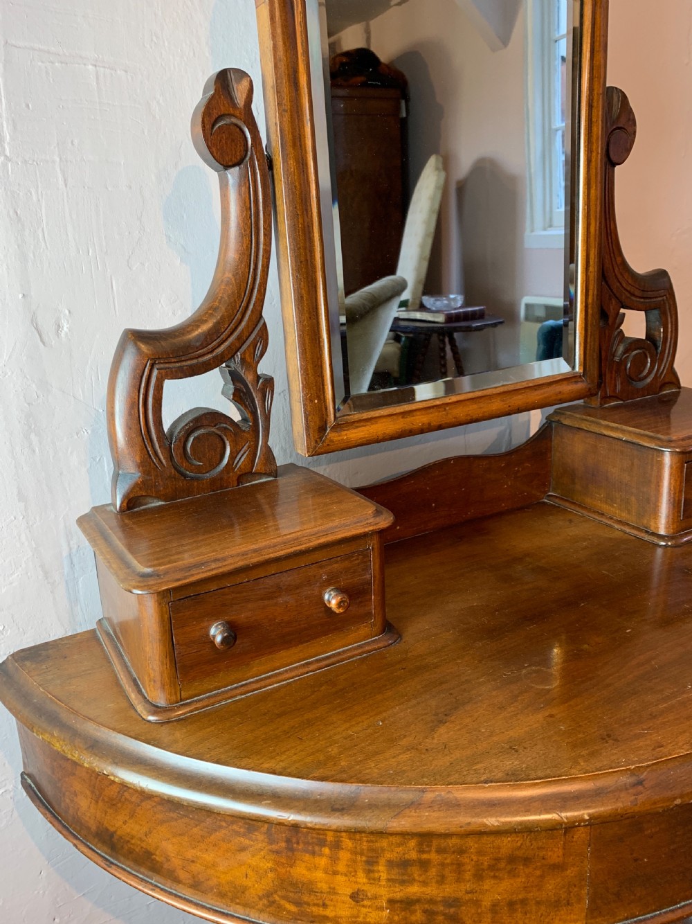 Small Victorian mahogany duchess dressing table View V