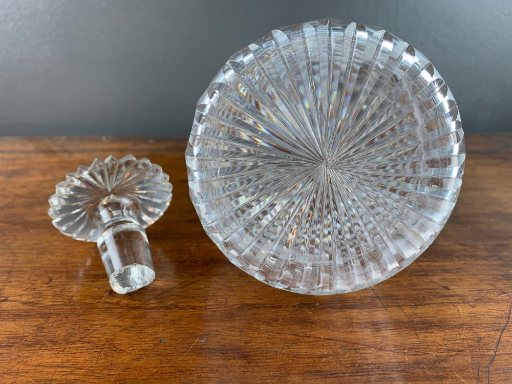 Georgian strawberry cut decanter and stopper View V