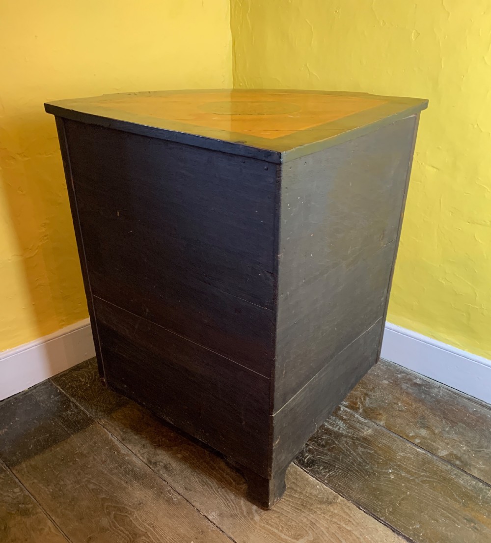 Antique Dutch marquetry inlaid corner cupboard circa 1830 View XII