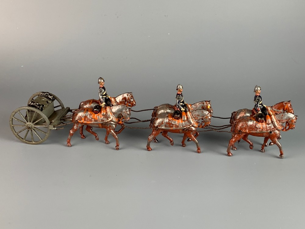 W Britains Royal Field Artillery Gun Limber, Set 144, Pre-war