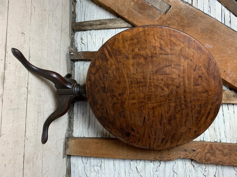 Georgian mahogany circular tip top tripod table View IV