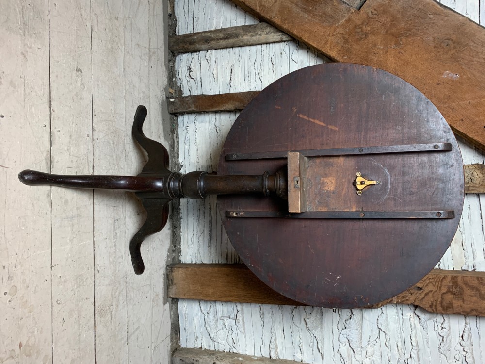 Georgian mahogany circular tip top tripod table View V