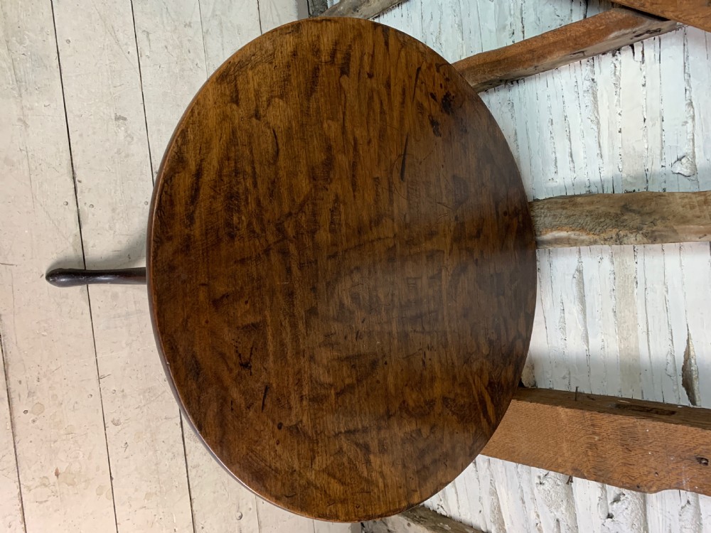 Georgian mahogany circular tip top tripod table View VI