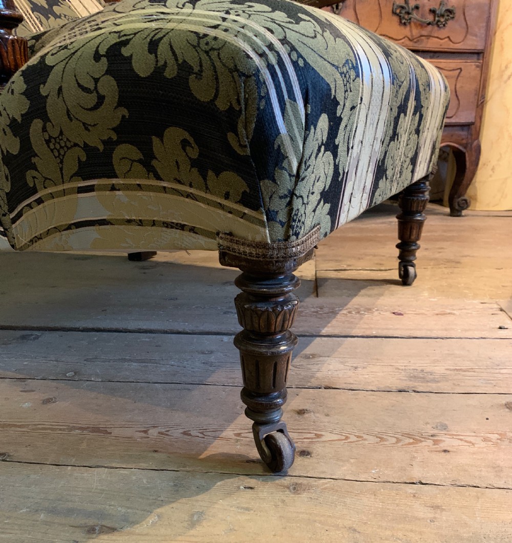 Victorian drawing room armchair of generous proportions View II