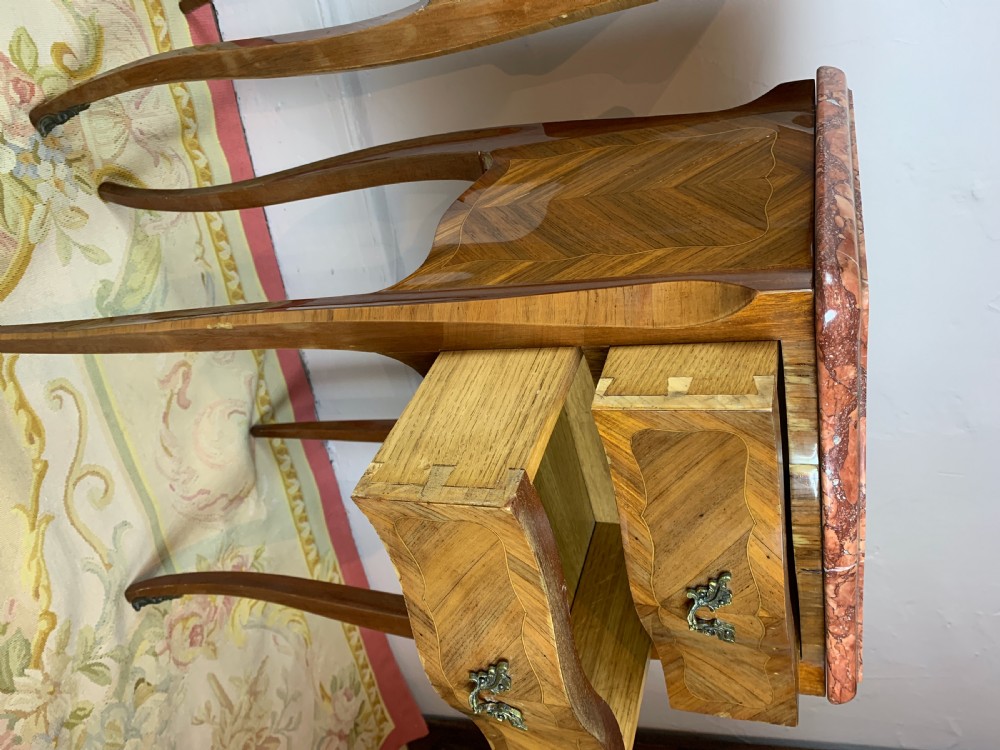Pair of French parquetry beside chests in Louis XVI style  View IV