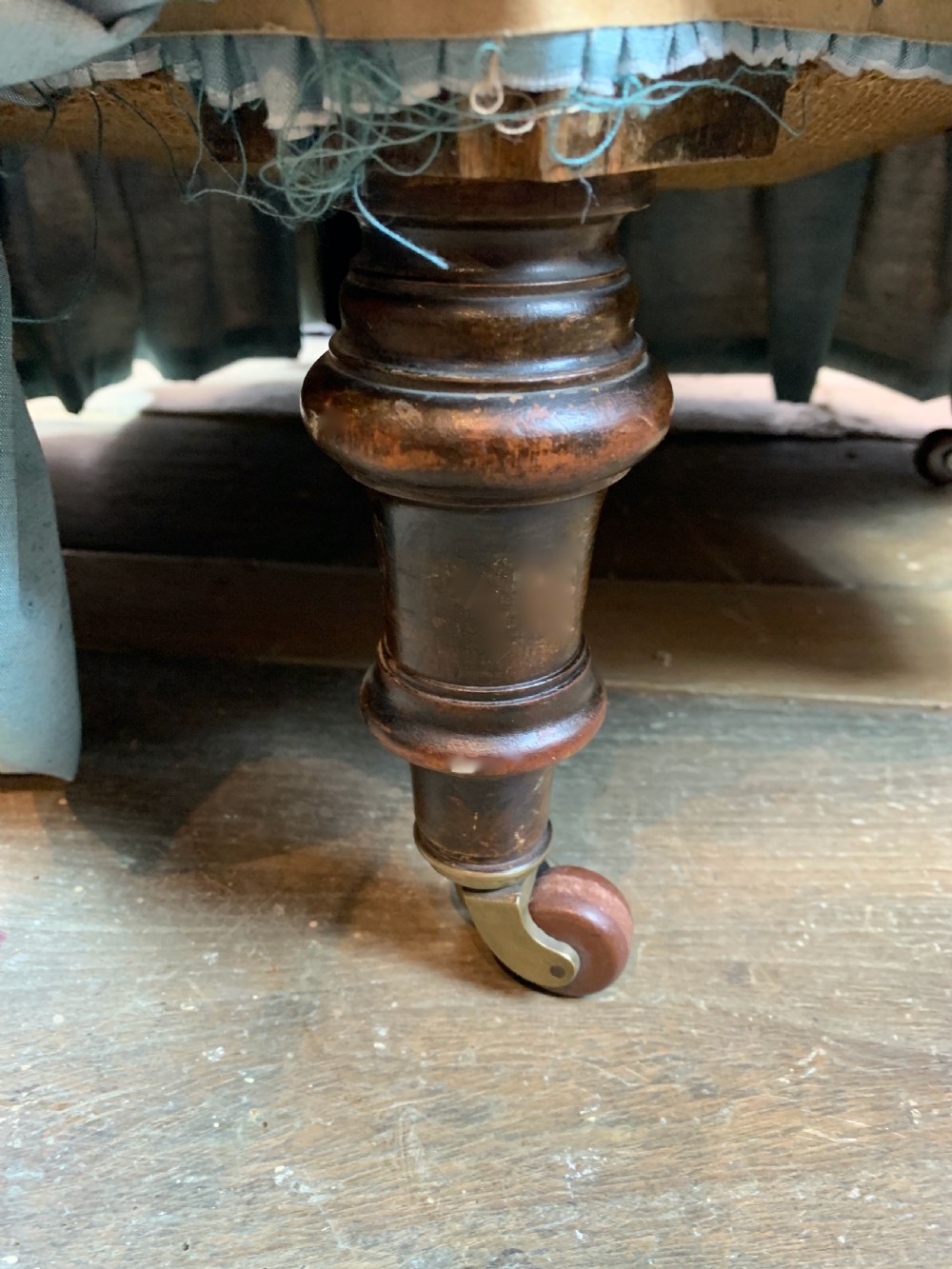Victorian button back occasional chair of small proportions View V