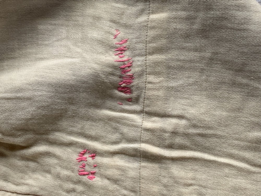 Antique floral chain stitch quilt View VIII