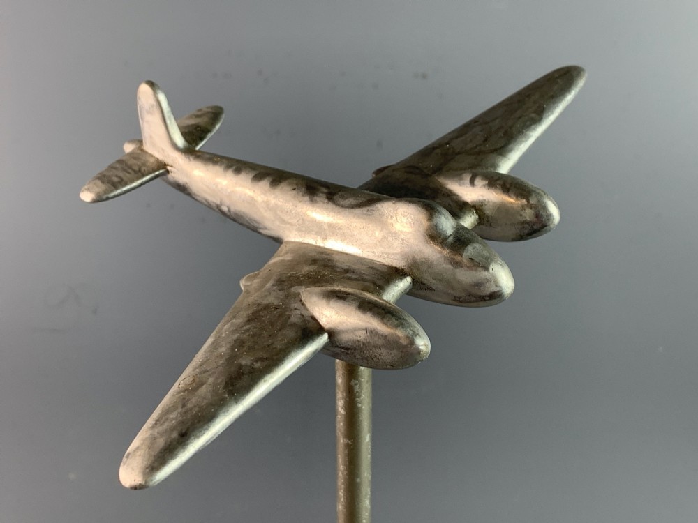 World War II Trench Art model of a Mosquito View II