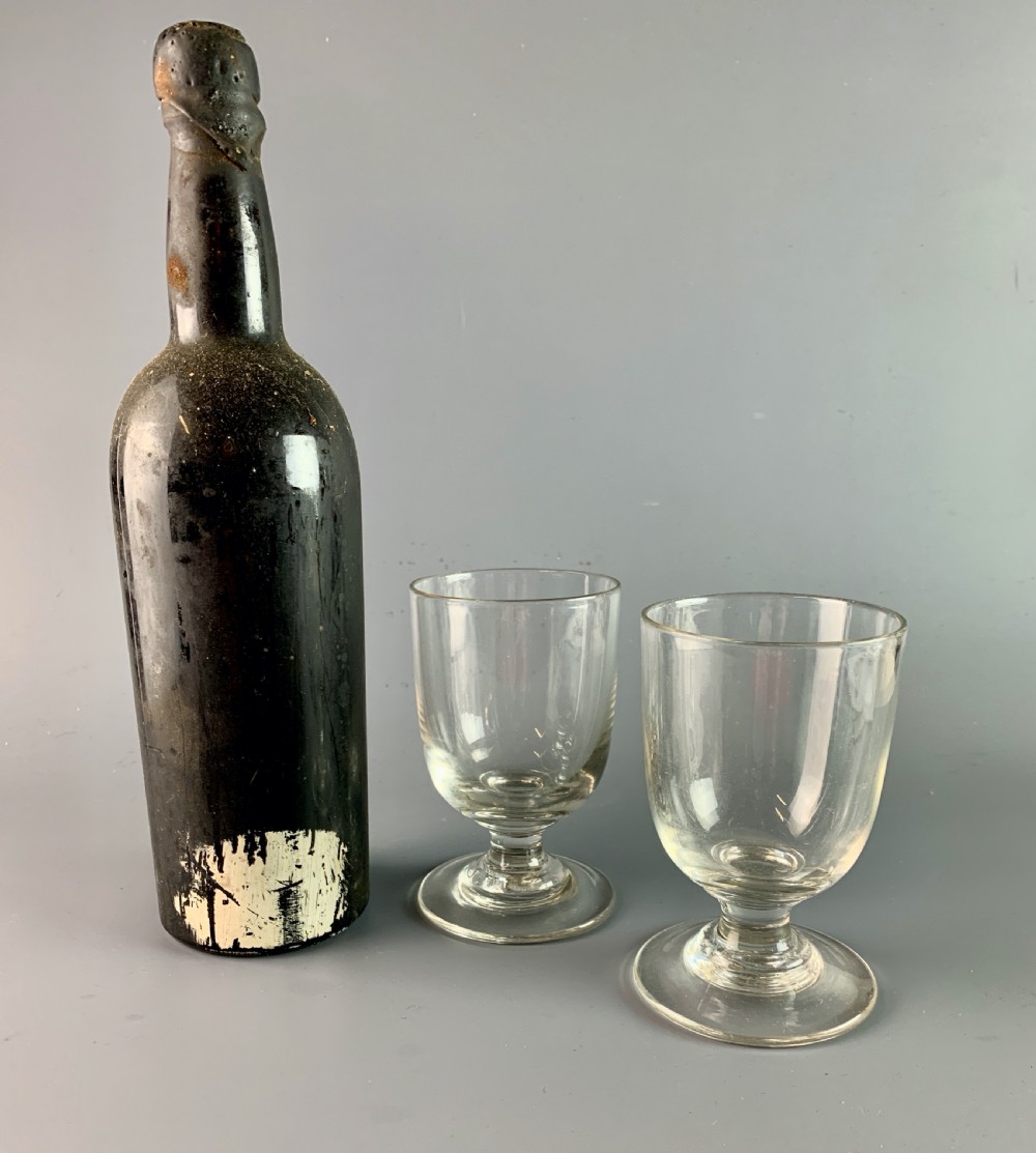 Pair of heavy-weight Victorian rummers of good size View V