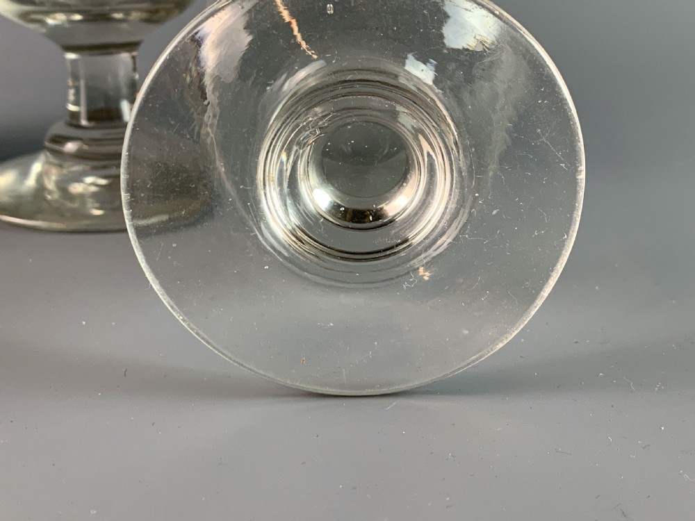 Pair of mid Victorian rummers wine glasses View IV