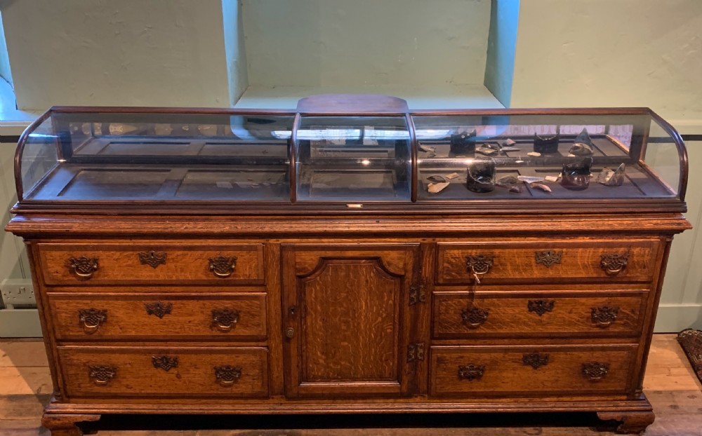 Edwardian mahogany shop display cabinet View III