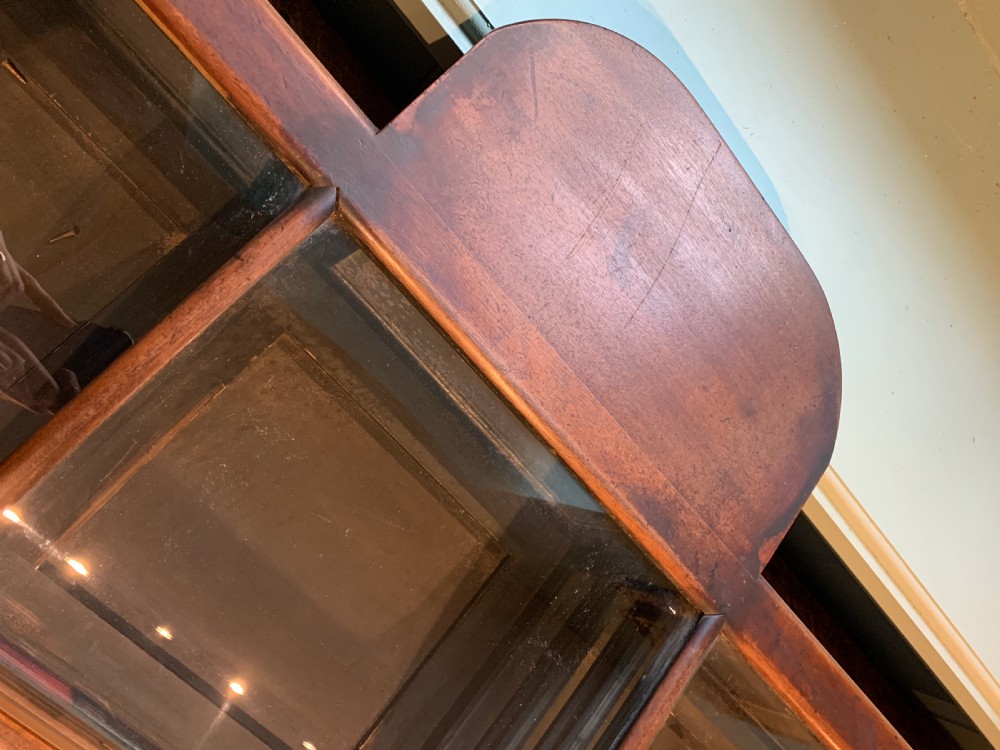 Edwardian mahogany shop display cabinet View VI