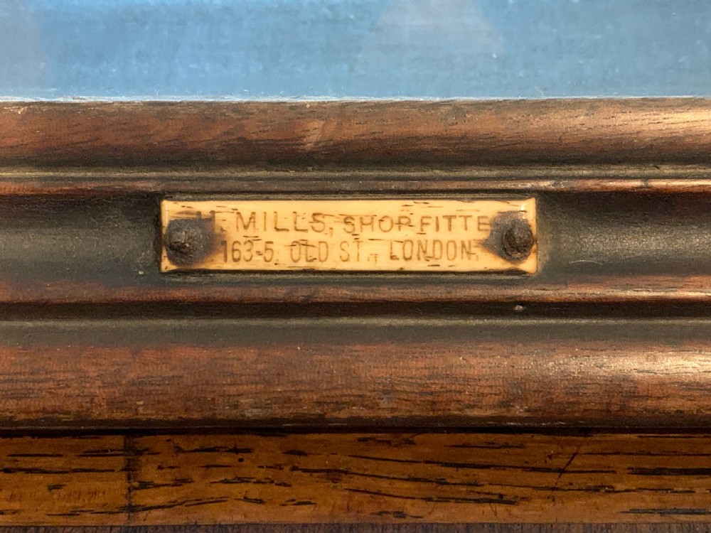 Edwardian mahogany shop display cabinet View VII