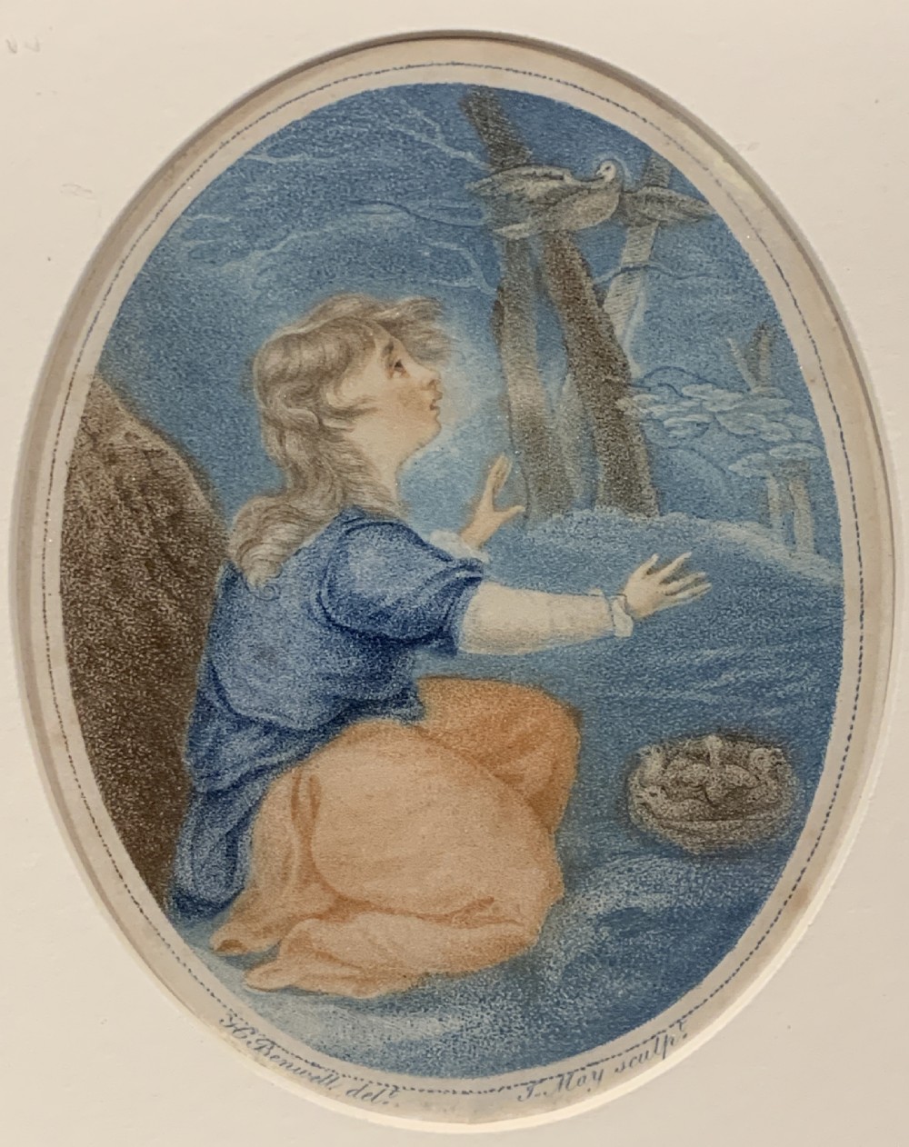 A pair of Regency stipple engravings of children after J H Benwell View III