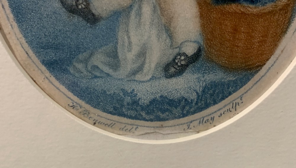 A pair of Regency stipple engravings of children after J H Benwell View VII