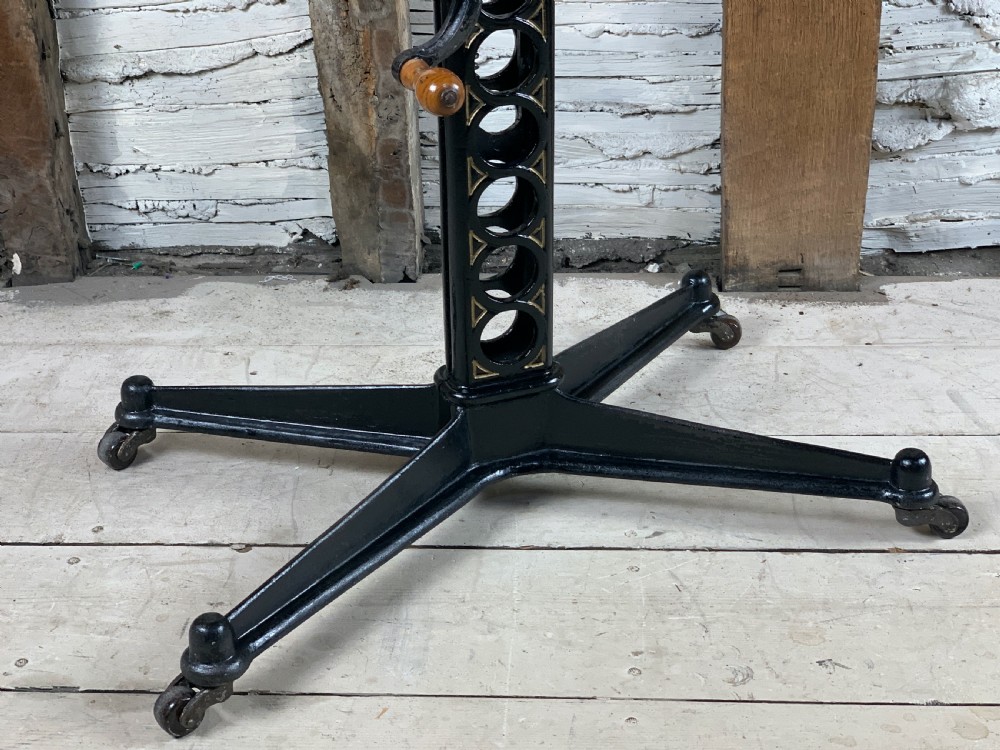 Victorian cast iron adjustable patent work table View III