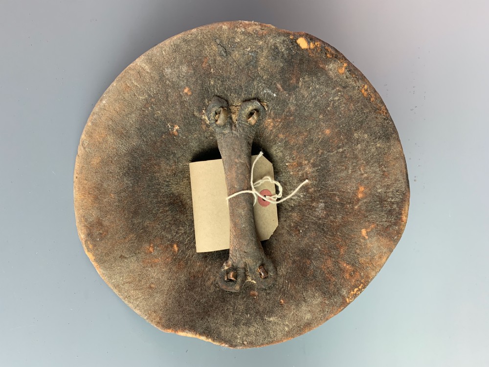 An Omani Rhino Hide Leather Terrs Bukler Shield  View III